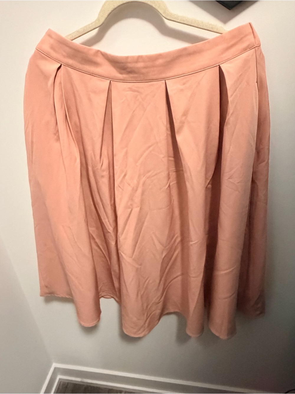 Pleated Pink Skirt - Women's A-Line Skirt